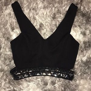 Black Express crop top